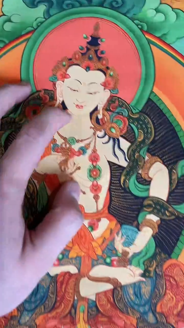 卷轴画手绘唐卡097