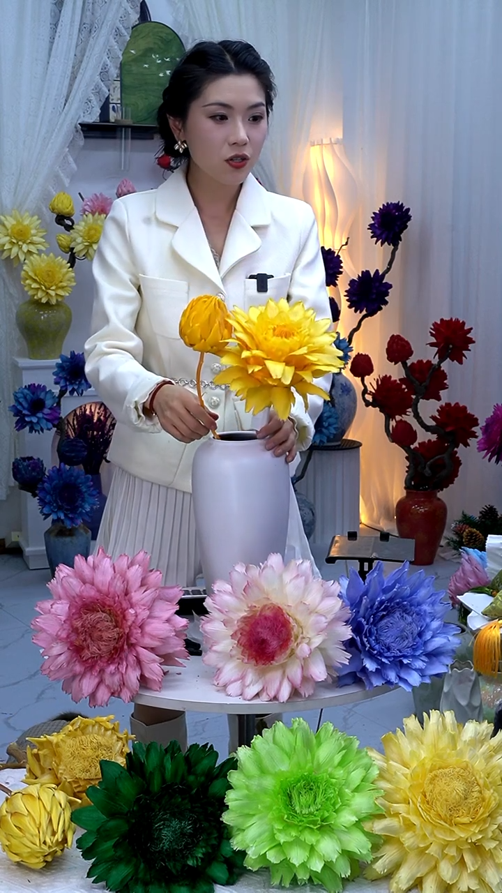 永生洋蓟橙色2头9434