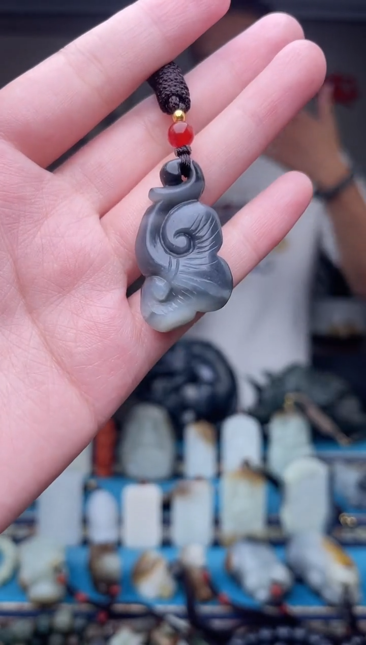 和田玉未镶嵌挂件1