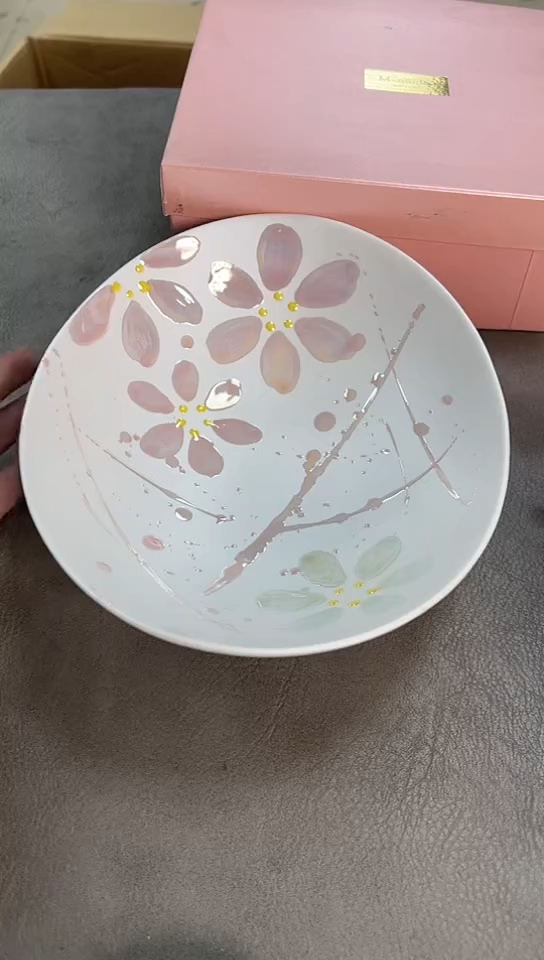 瓷片椭圆型盘子全新原盒