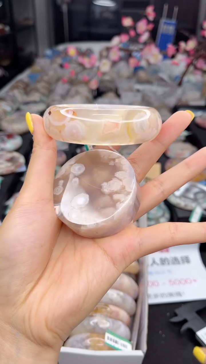 石英质玉未镶嵌手镯56圈口（赠送镯心）1751663