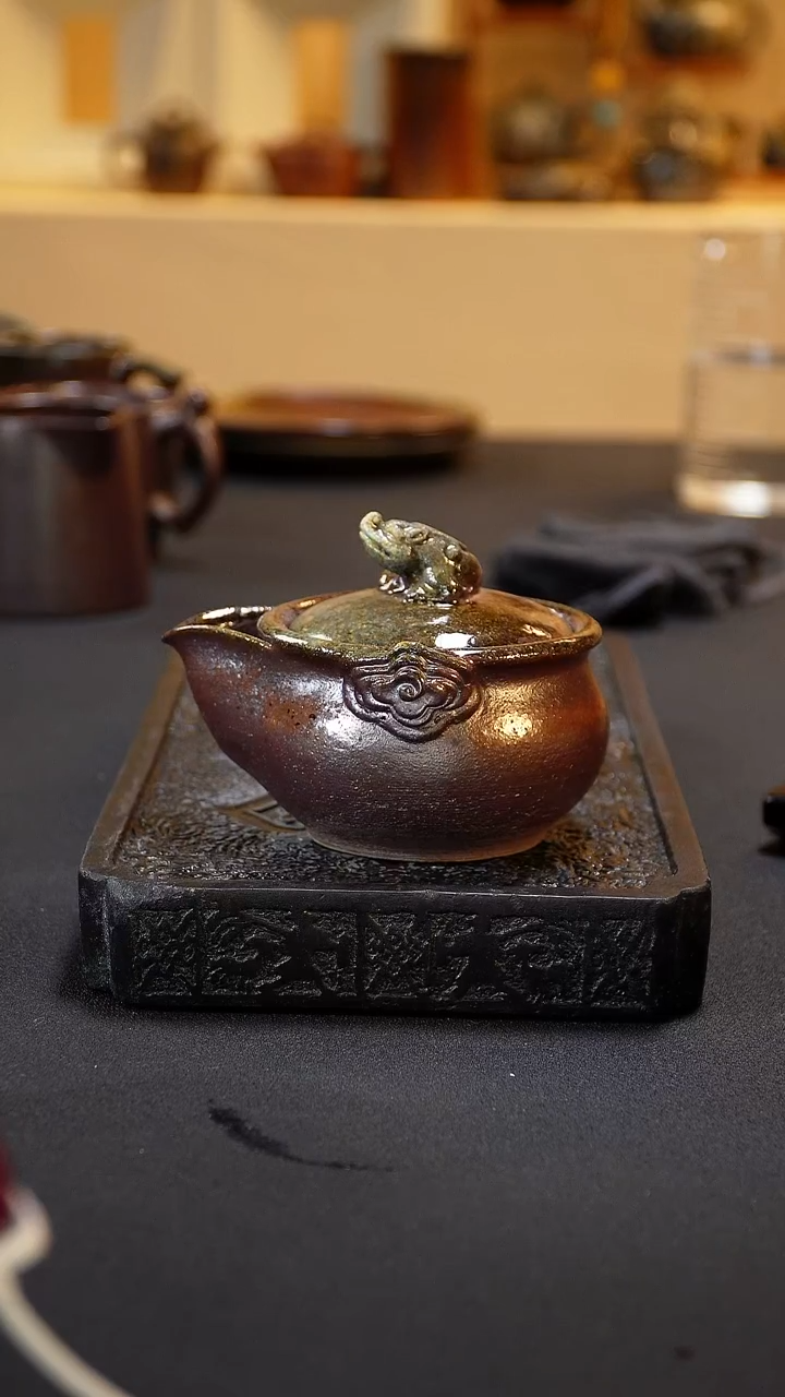 紫砂柴烧纯自然柴烧