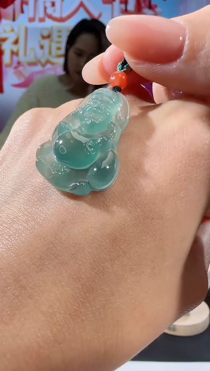 【闪购商品】翡翠吊坠(不含链)未镶嵌财神多样性发一