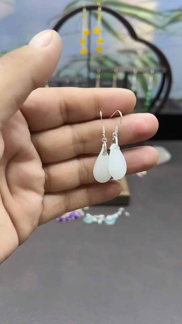 未镶嵌耳钉玛瑙/玉髓201