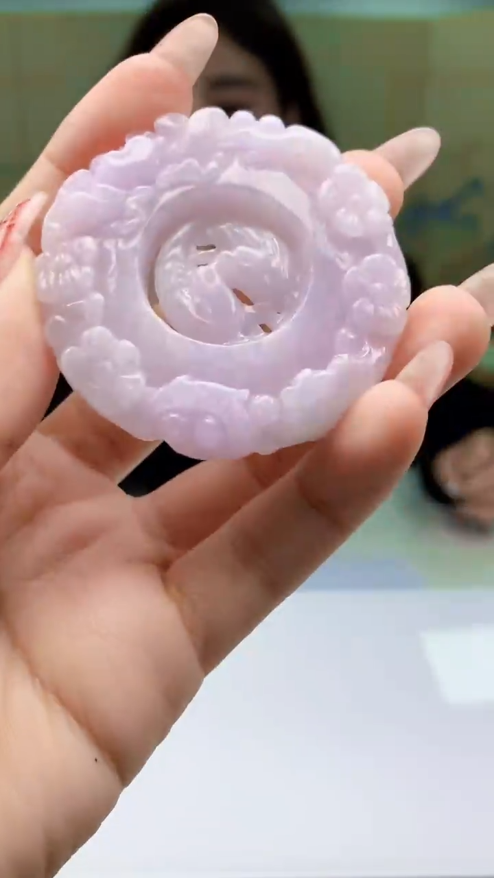 【闪购商品】定制翡翠未镶嵌4829ty-毛货挂件60