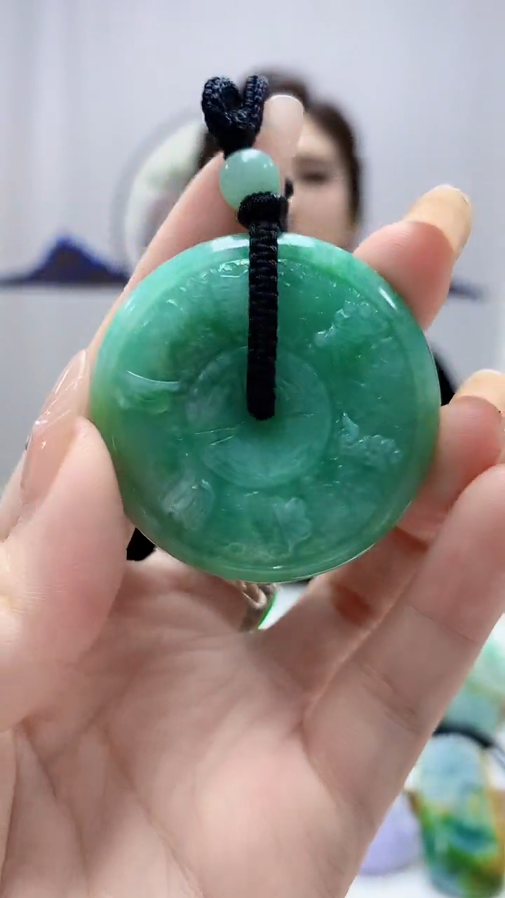 未镶嵌定制翡翠4829DD-毛货挂件162