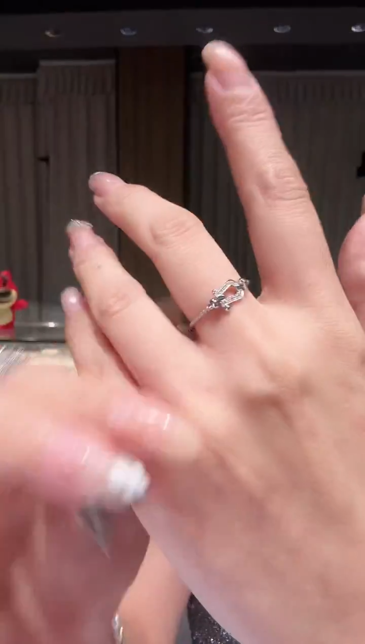 铂Pt950镶嵌戒指钻石AY0281-PT-