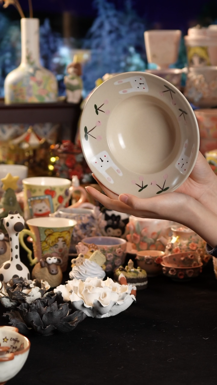 其他陶景德镇釉下彩手绘设计师款陶瓷