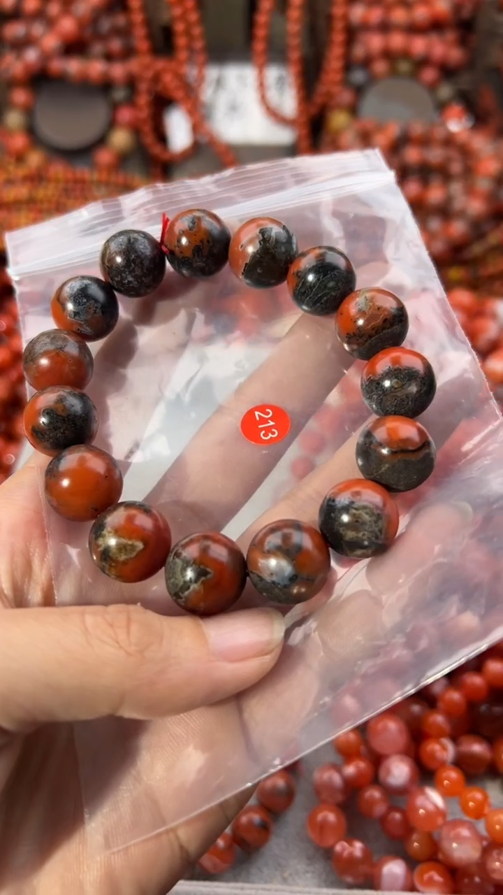 南红玛瑙未镶嵌手串14+