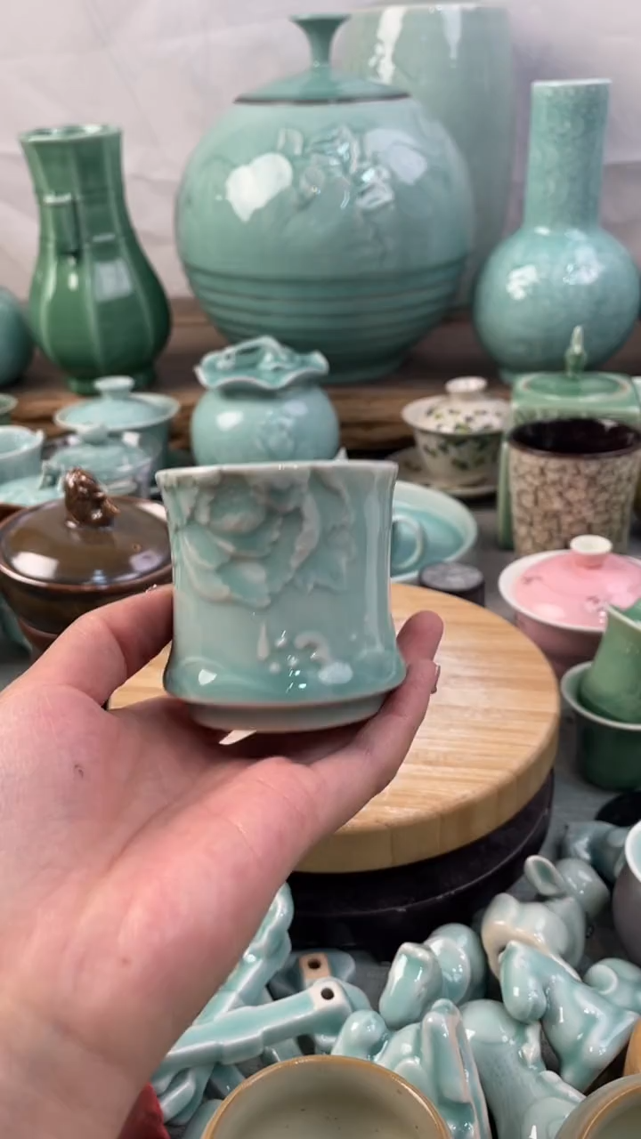 【闪购商品】福利款 慧仙青瓷 瓷器  主人杯