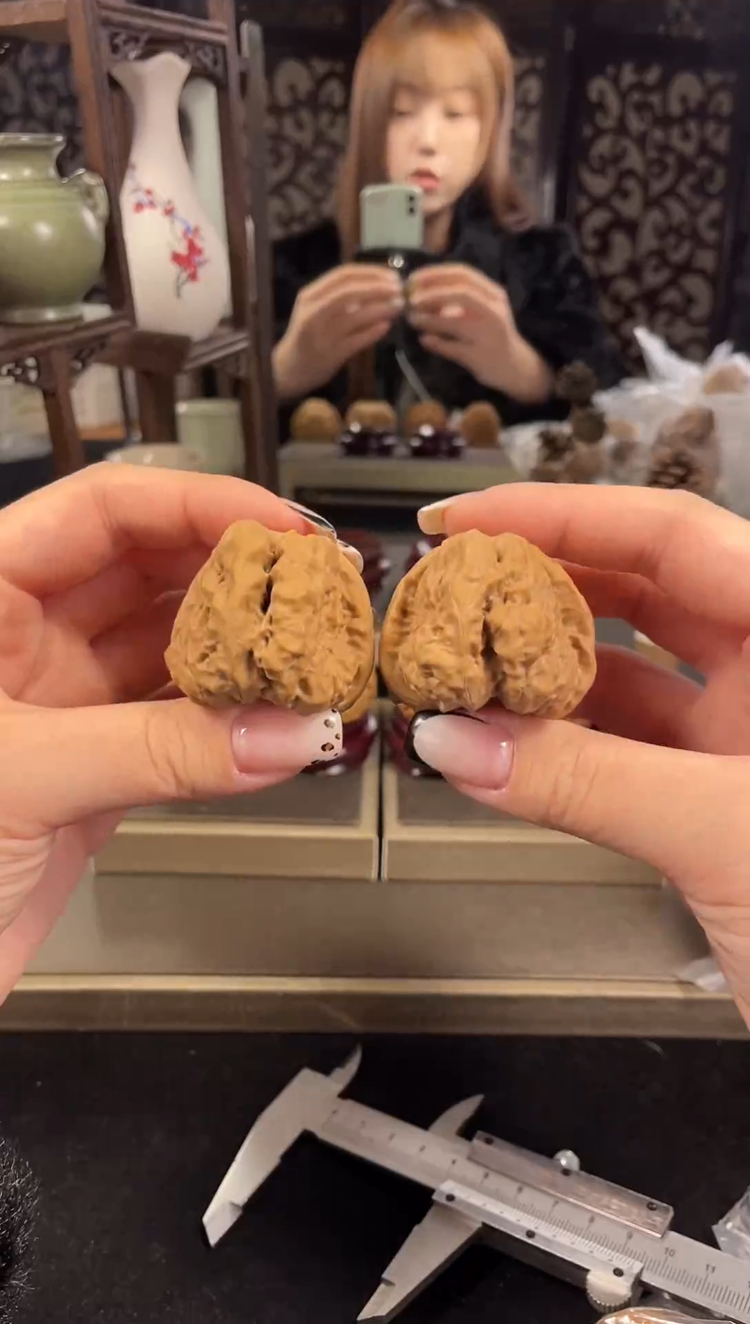 【闪购商品】文玩核桃把件蛤蟆头42尺-46