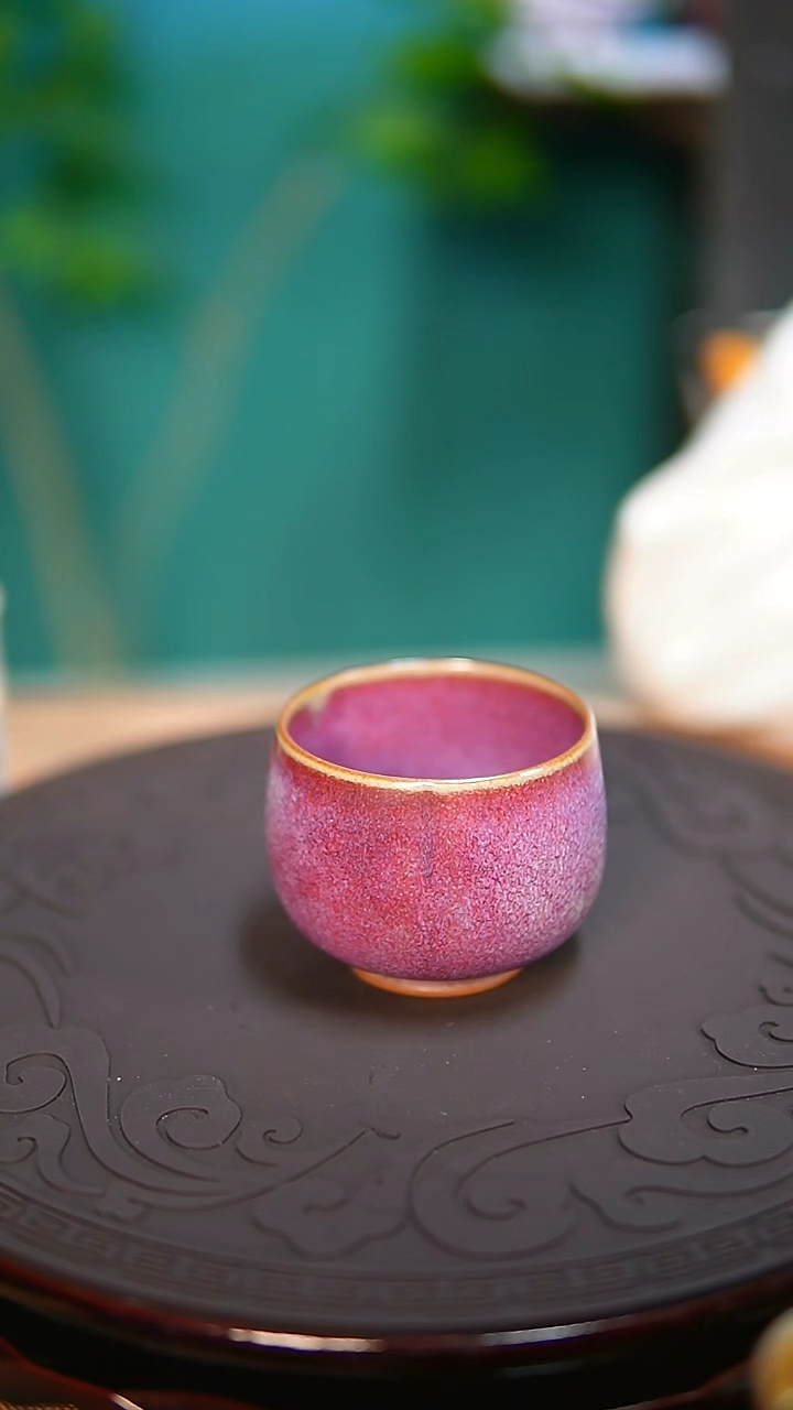 【闪购商品】杯原产地钧尚源钧瓷紫藤云朵杯