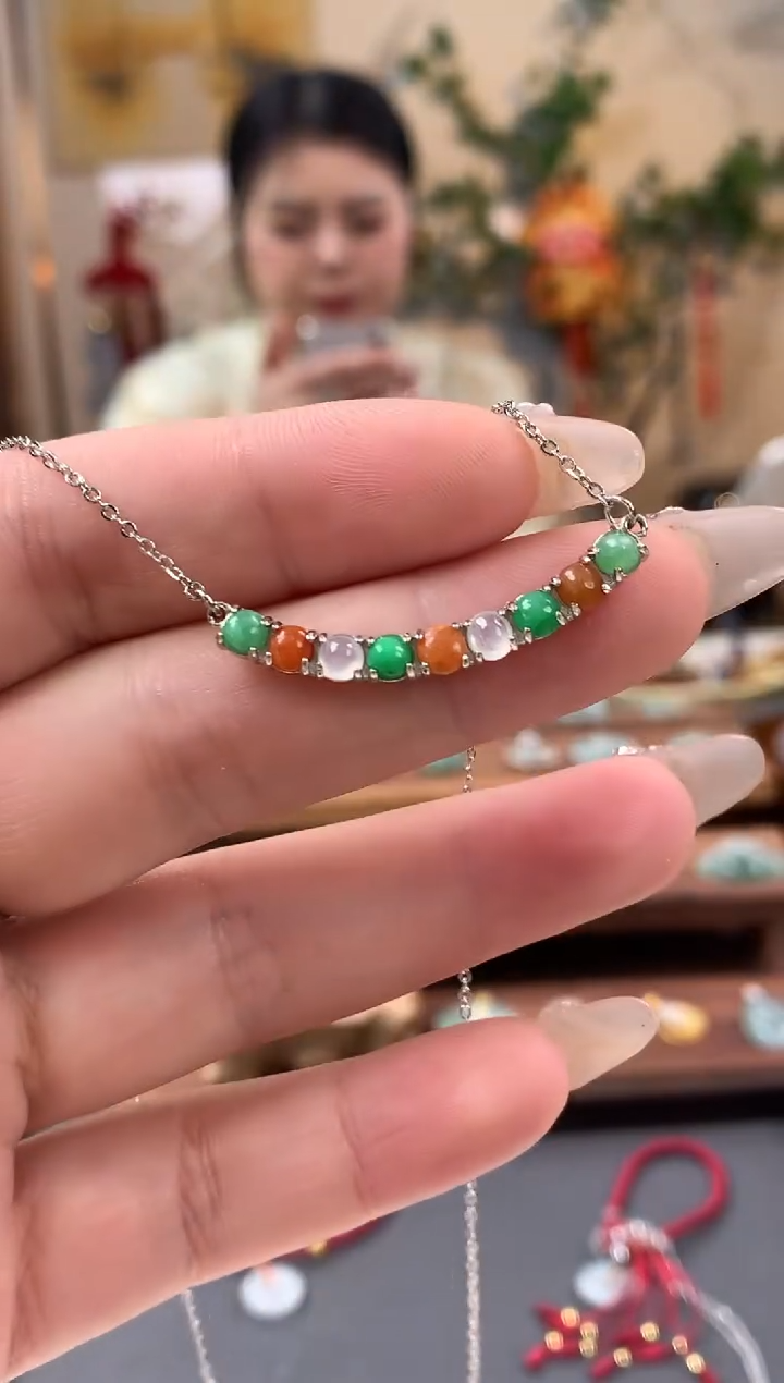【闪购商品】翡翠吊坠(不含链)银S925镶嵌吊坠