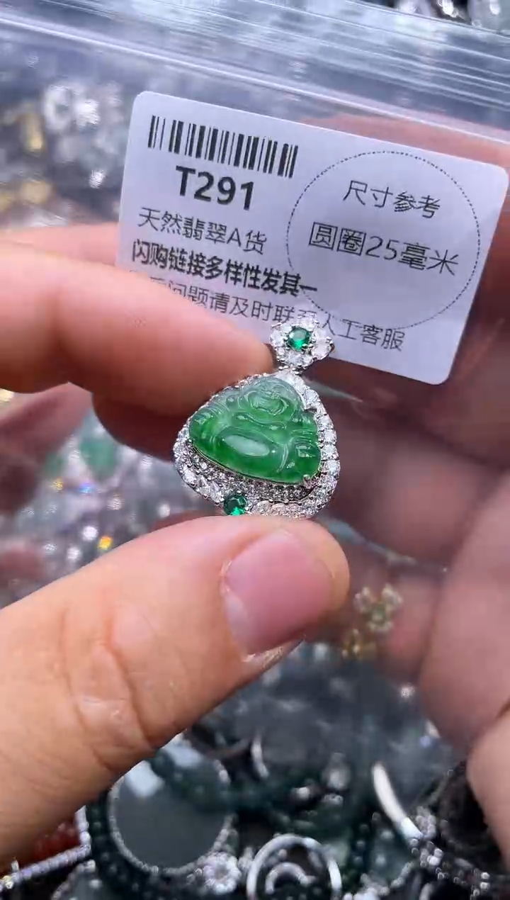【闪购商品】翡翠颈饰未镶嵌T291吊坠