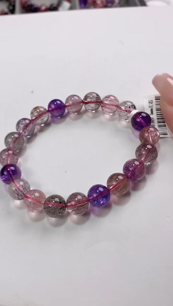 【闪购商品】水晶超七单圈9.5*未镶嵌多人多样性发其一