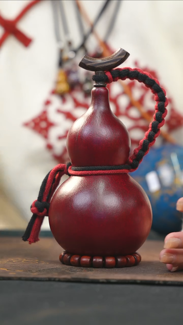 【闪购商品】RY125大漆酒葫芦不包手串及旋转底座