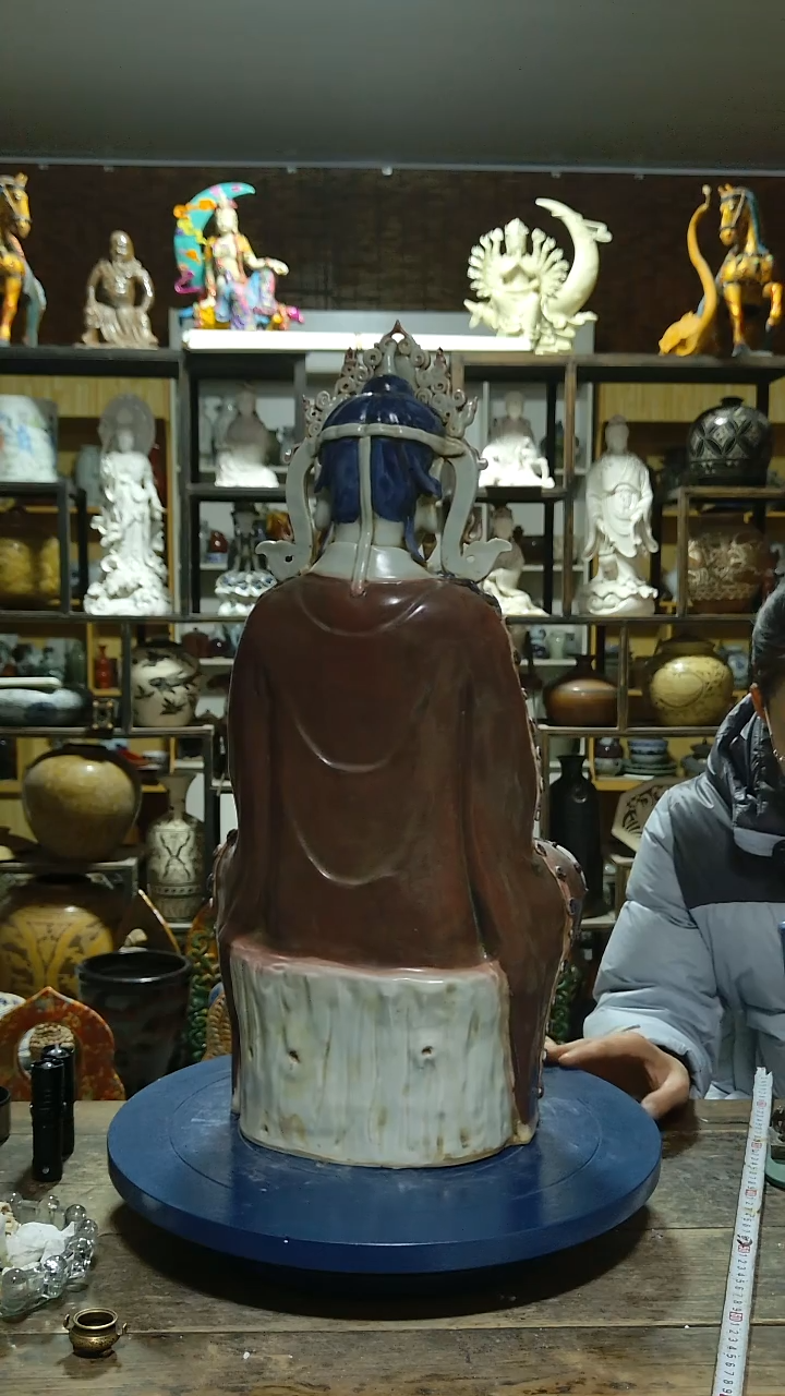 佛像哎**呀湖田窑观音造像