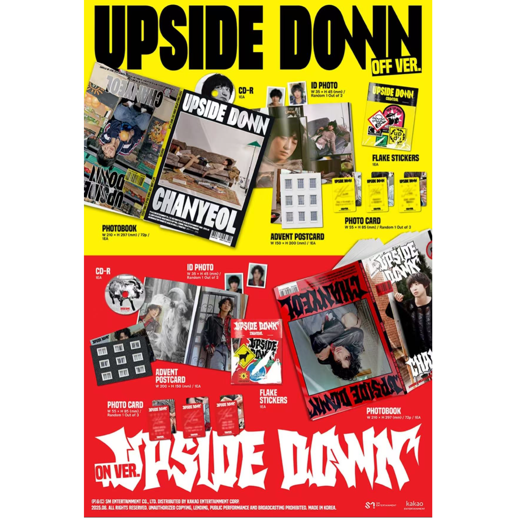 朴灿烈迷你2辑Upside Down全新未拆专辑