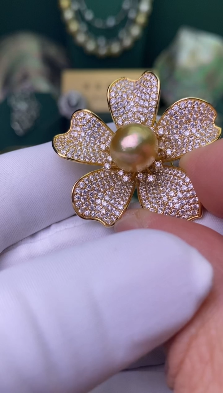 【闪购商品】海水珍珠胸饰未镶嵌11-12