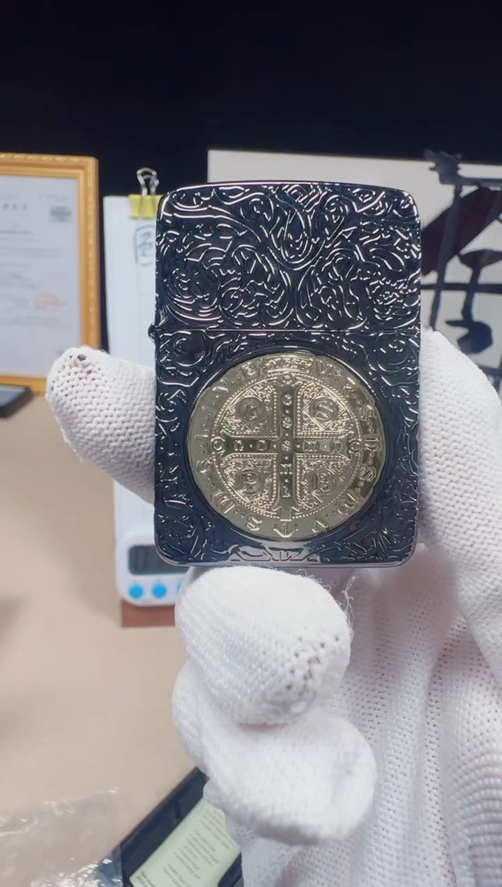 铜康斯坦丁-1941五面蚀刻-黑金双色电镀