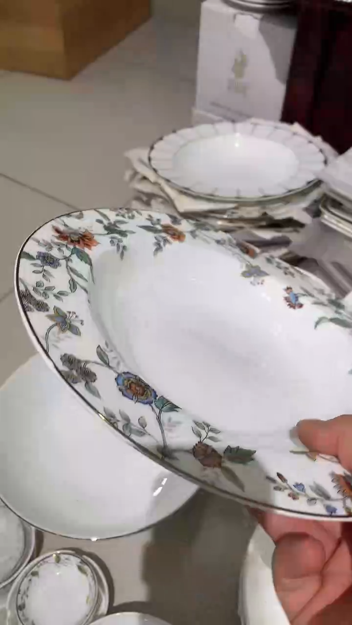 9英寸汤盘隆达2个骨质瓷