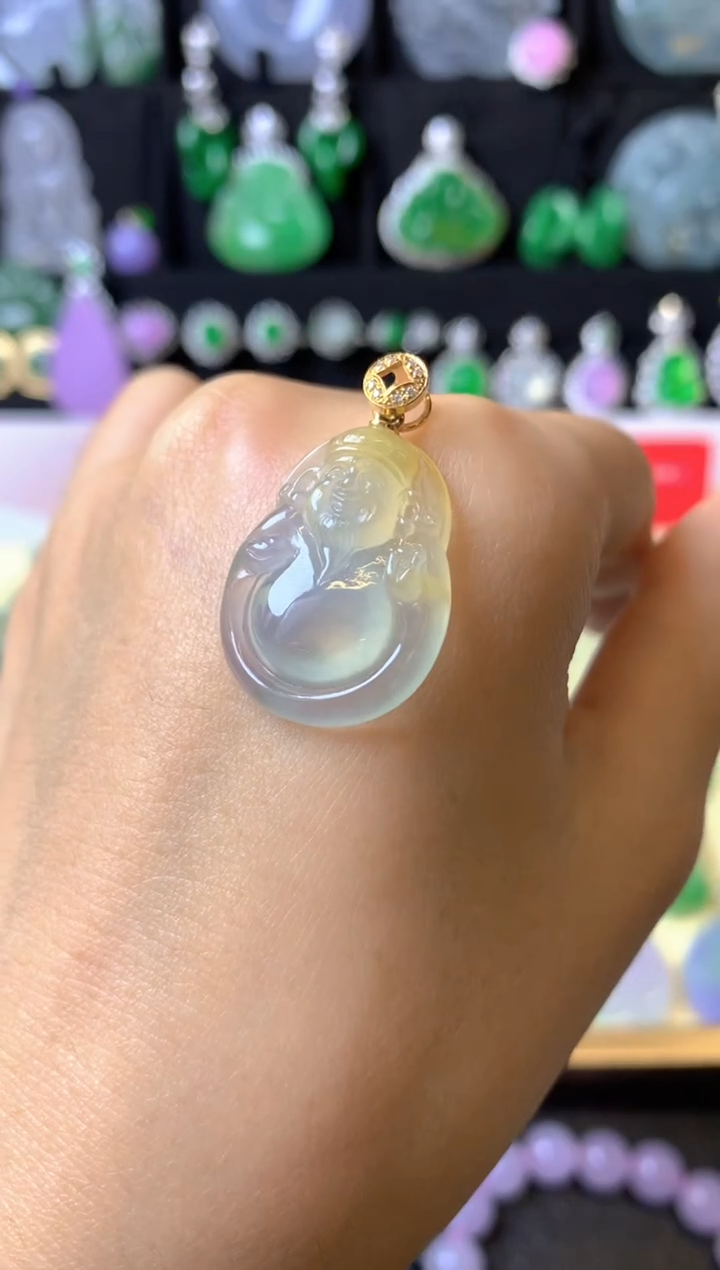 【闪购商品】定制翡翠未镶嵌成品吊坠