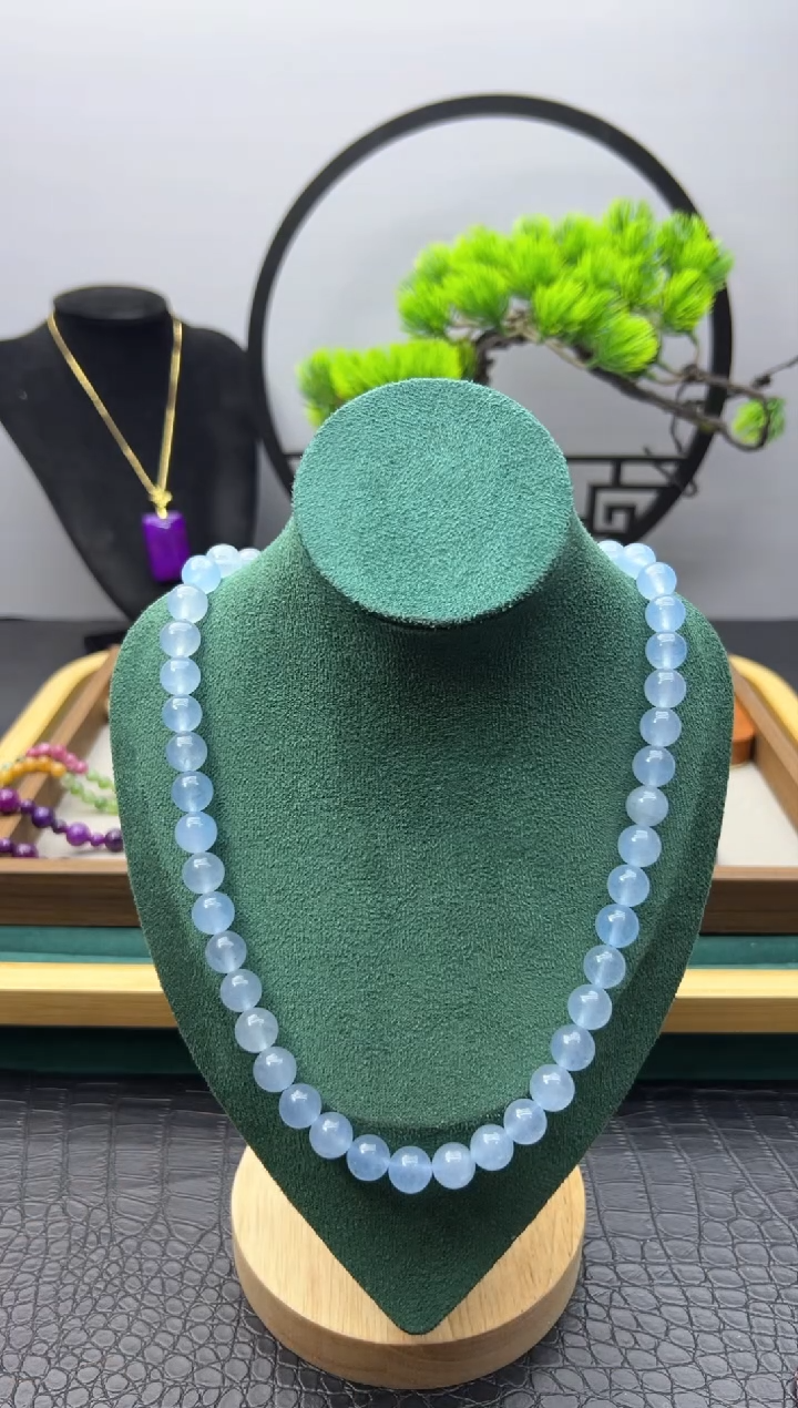 【闪购商品】海蓝宝石手链14K金镶嵌X657           