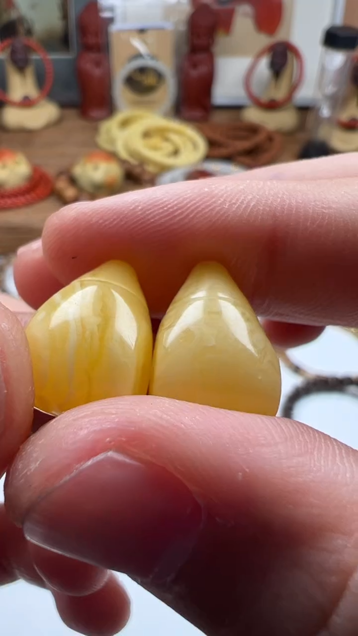 【闪购商品】蜜蜡裸石未镶嵌闪电购蜜蜡三通福利