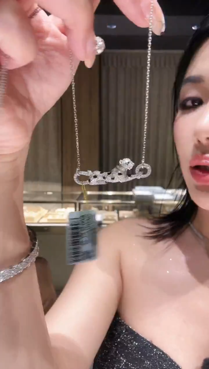 铂Pt950镶嵌项链钻石AY0248-PT-45