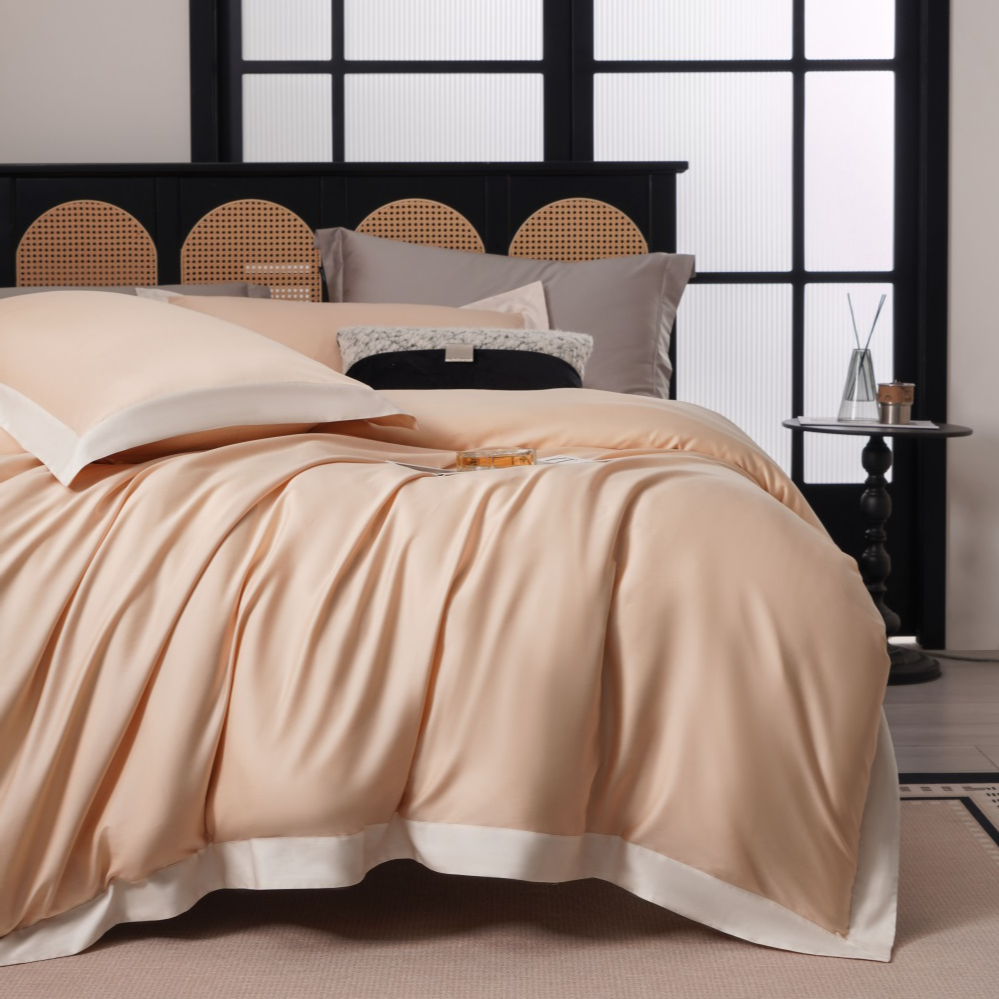 大莉莉【温莎】线下高端床笠款！80超细旦天丝棉磨毛四件套