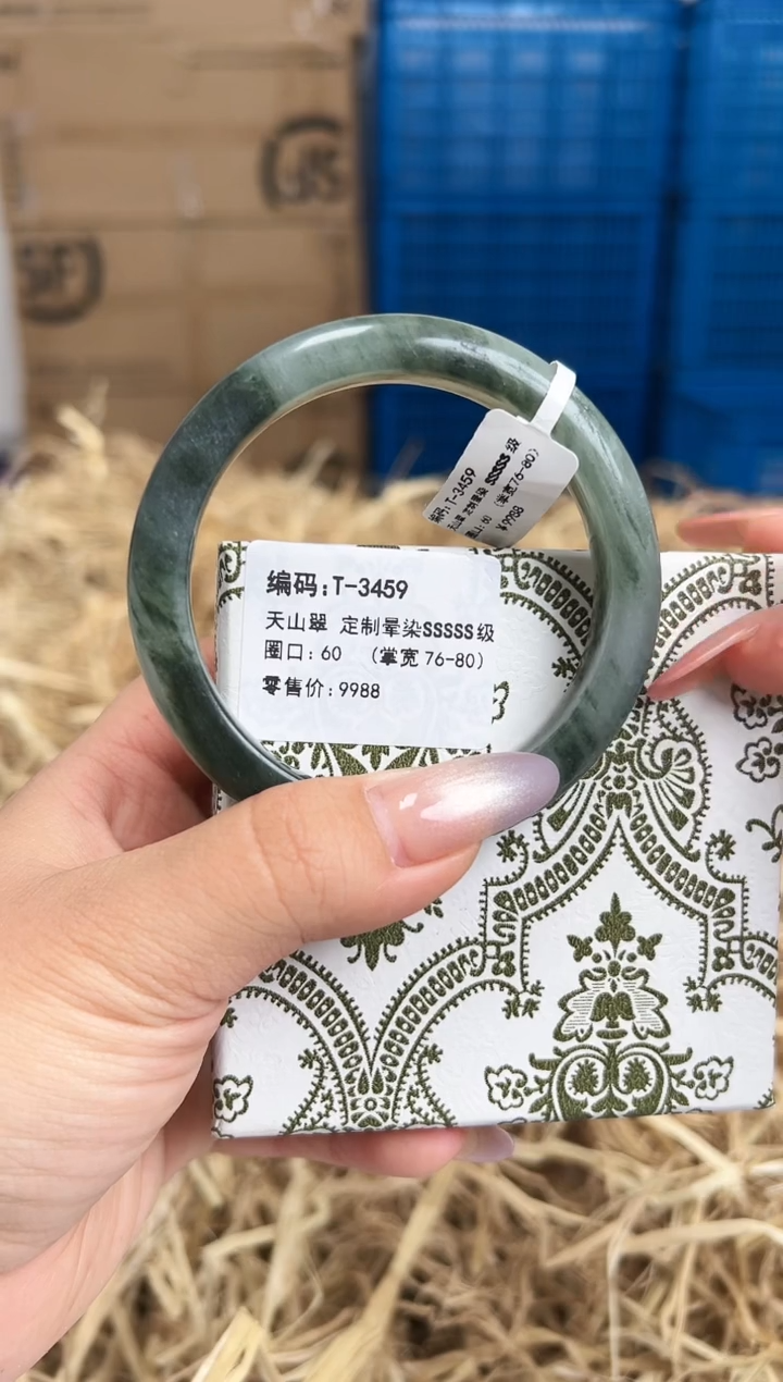 未镶嵌手镯石英质玉T-3459