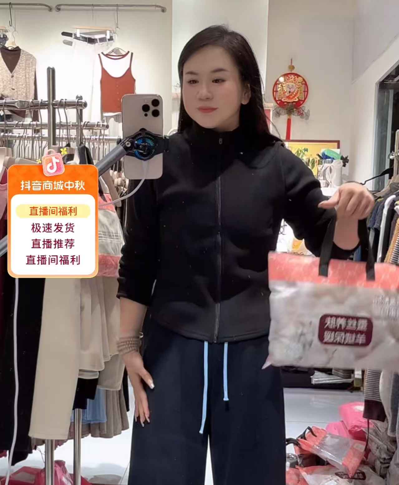 网红女女装瑜伽服保暖休闲城市运动风短外套秋冬