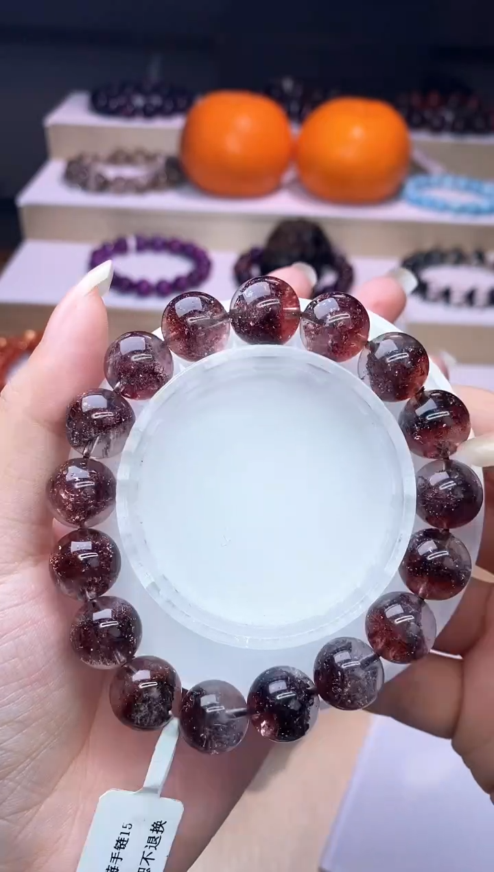 【闪购商品】水晶手链未镶嵌金草莓超七12m+