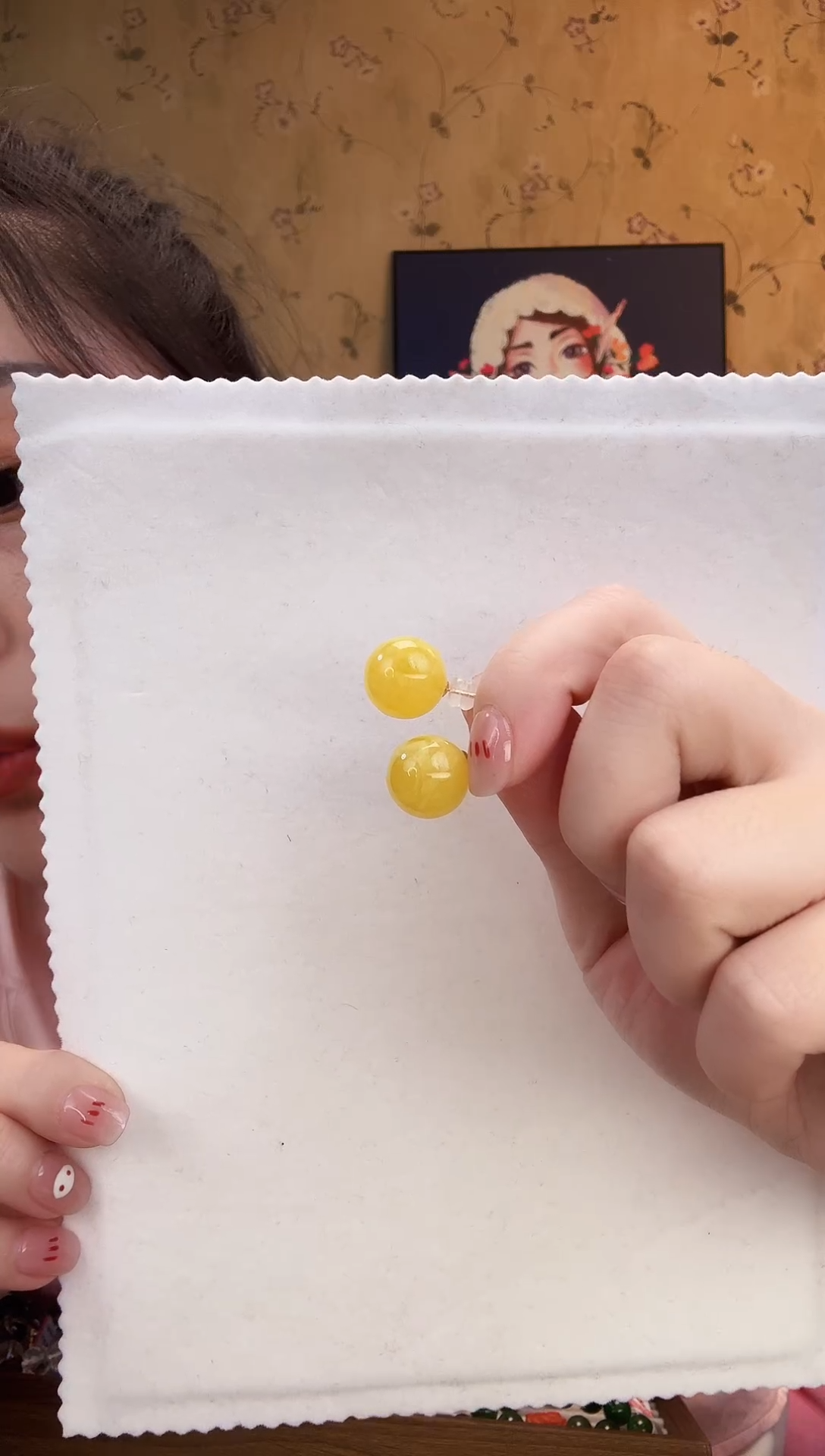 【闪购商品】蜜蜡耳饰18K金镶嵌蜜蜡耳饰14M