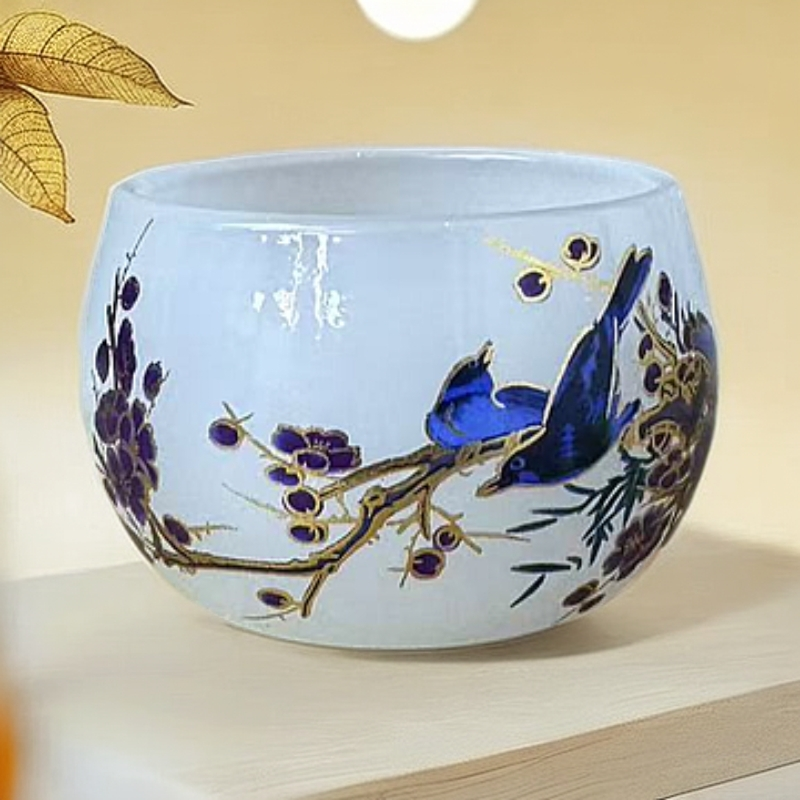 喜上眉梢变色琉璃杯-ZH858