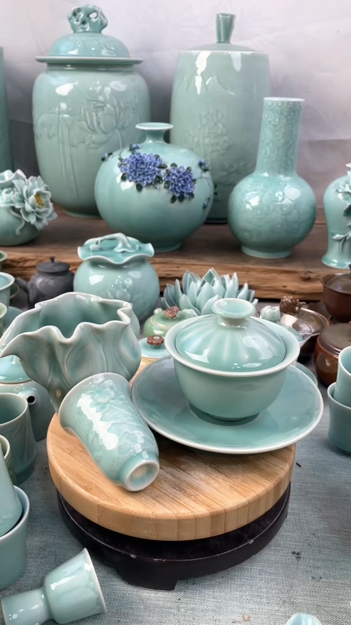 【闪购商品】特价 微瑕 慧仙青瓷