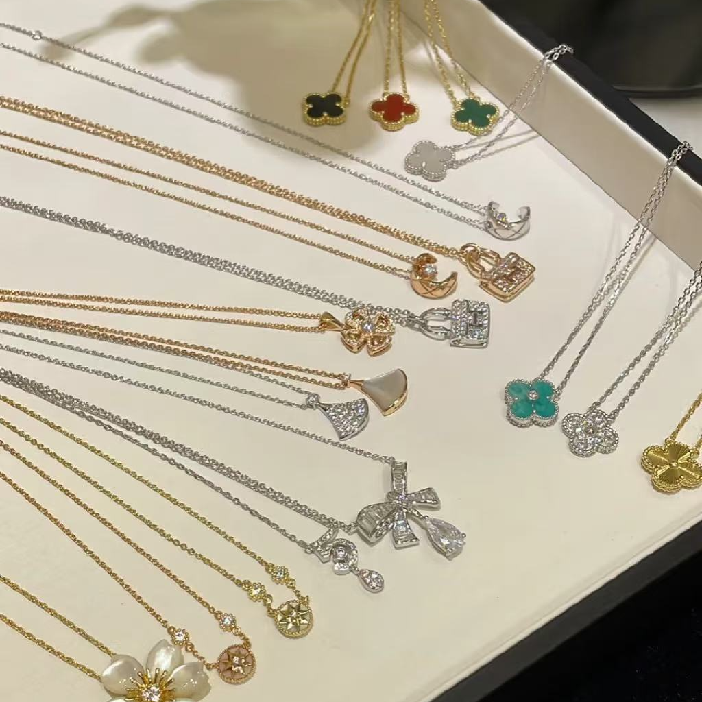 #三男孩专享#003 百搭项链环环相扣项链简约精致满钻项链