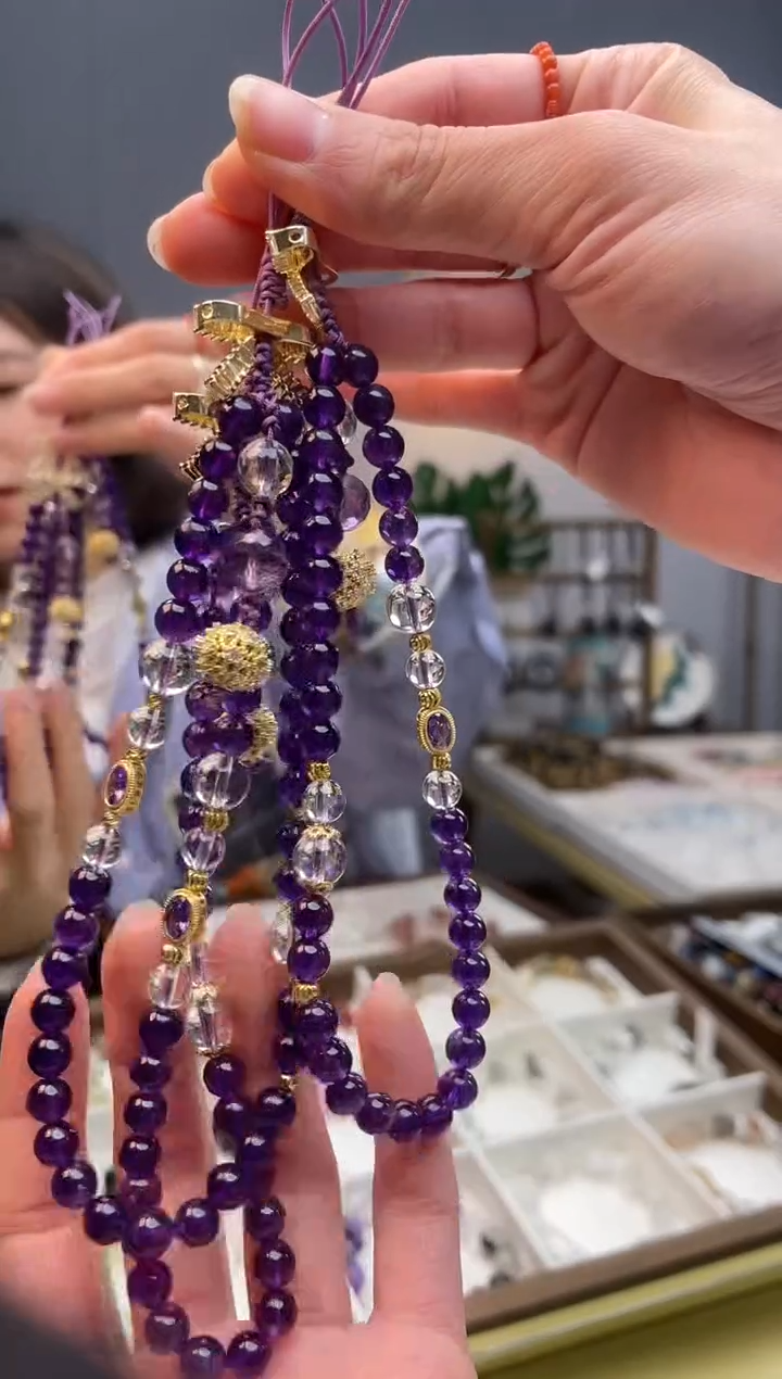 【闪购商品】水晶手链合金紫水晶