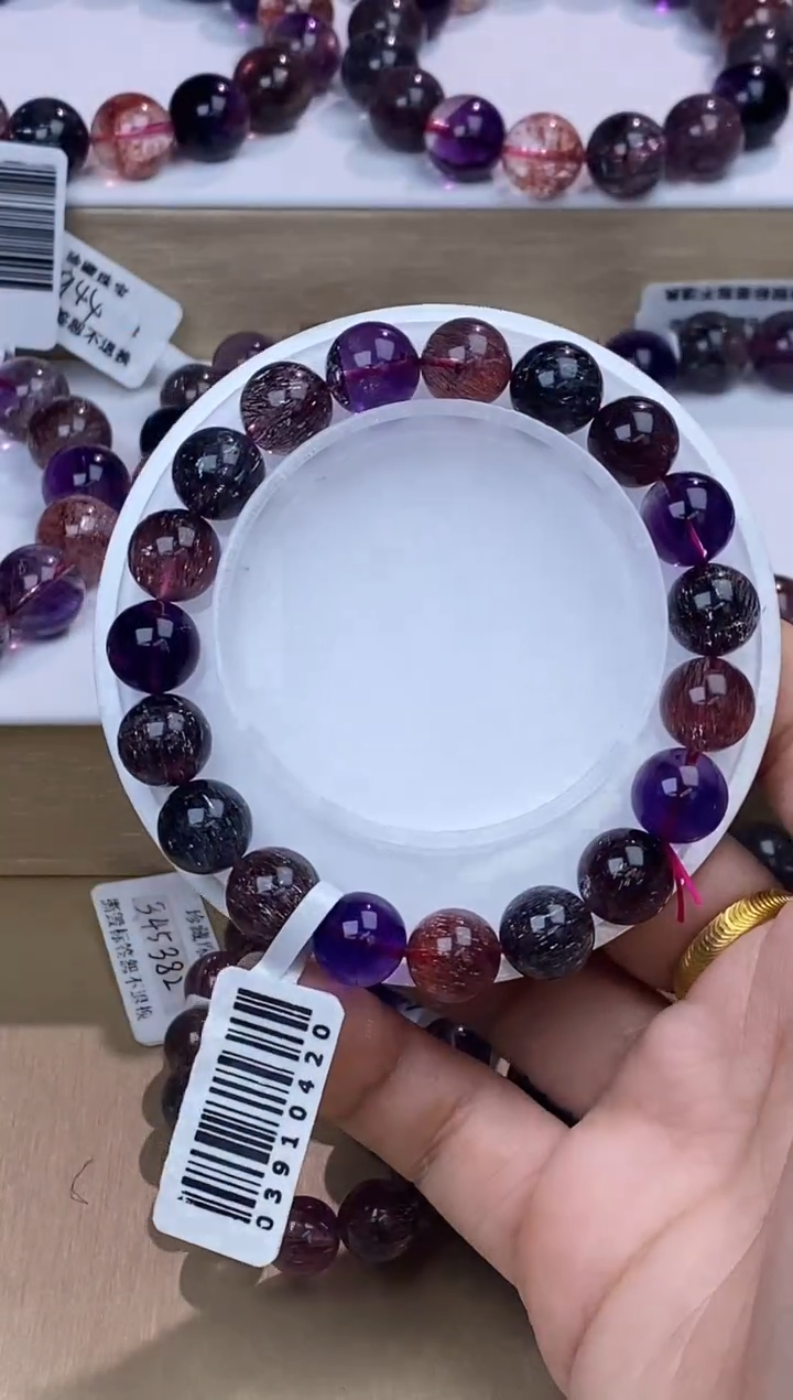 【闪购商品】水晶手链未镶嵌黑加仑超七单圈10m+