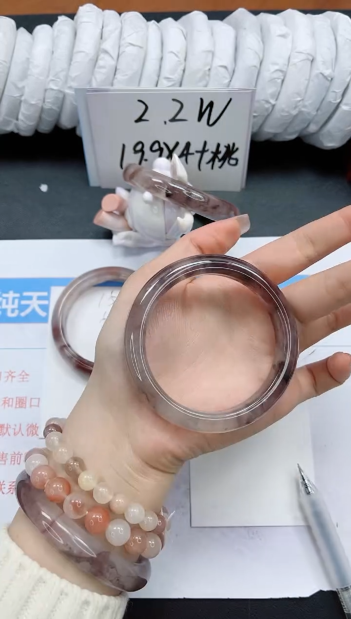 【闪购商品】石英质玉手镯未镶嵌k155-59.6