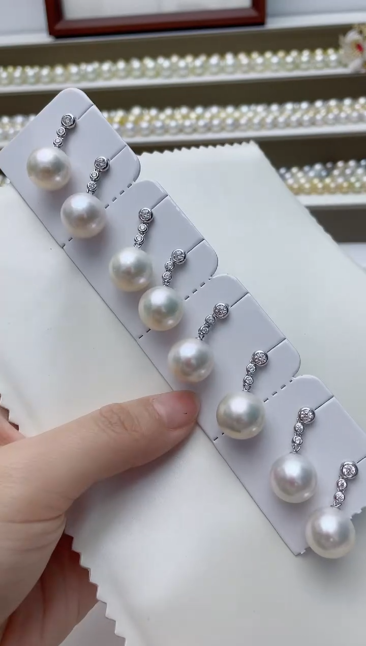 【闪购商品】淡水珍珠耳饰银S925镶嵌A76商品多样性发其一
