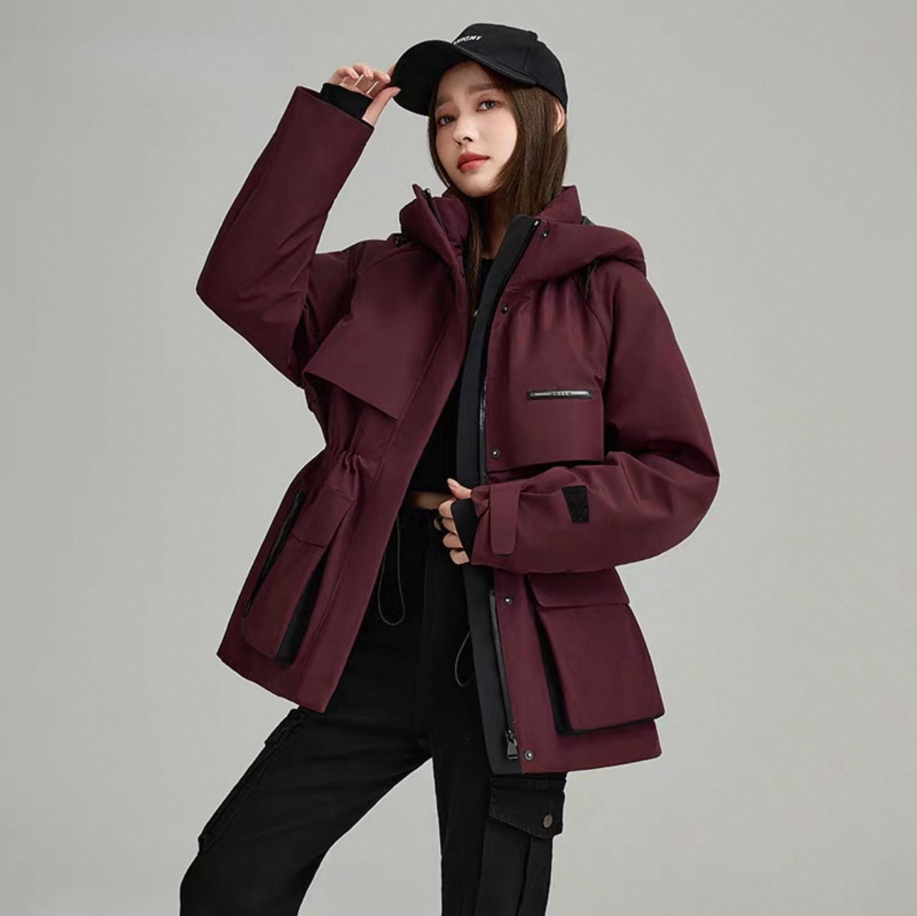 【年终大清仓，跑量补贴】派克工装白鸭绒羽绒服女2025冬季户外外套2