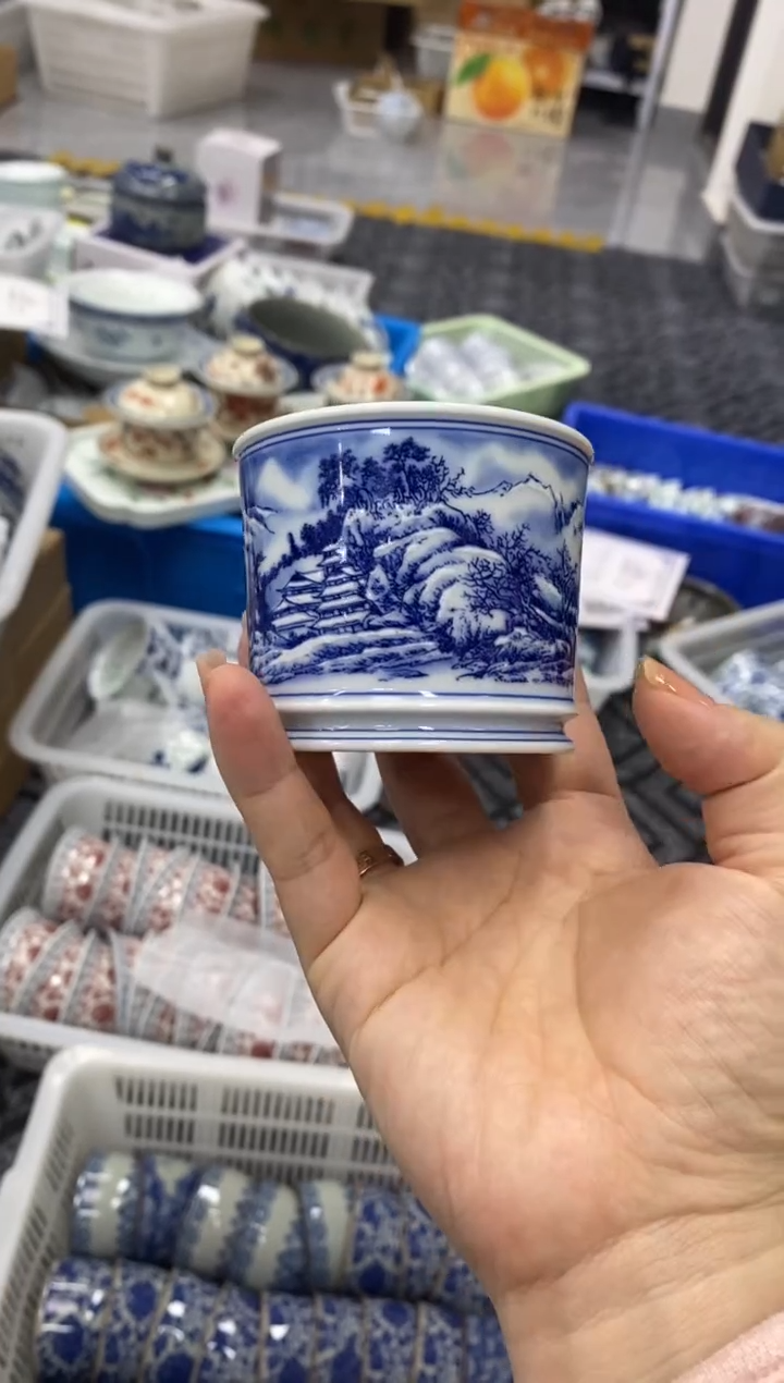 摆件陶景德陶瓷茶具容量约80