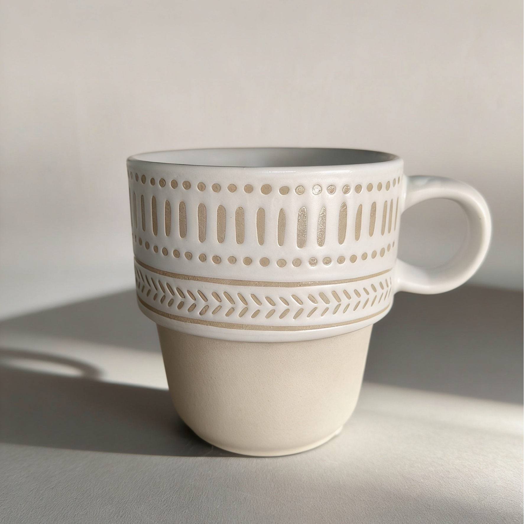 叠叠杯早餐杯咖啡杯马克杯家用日式手工创意欧式家用杯