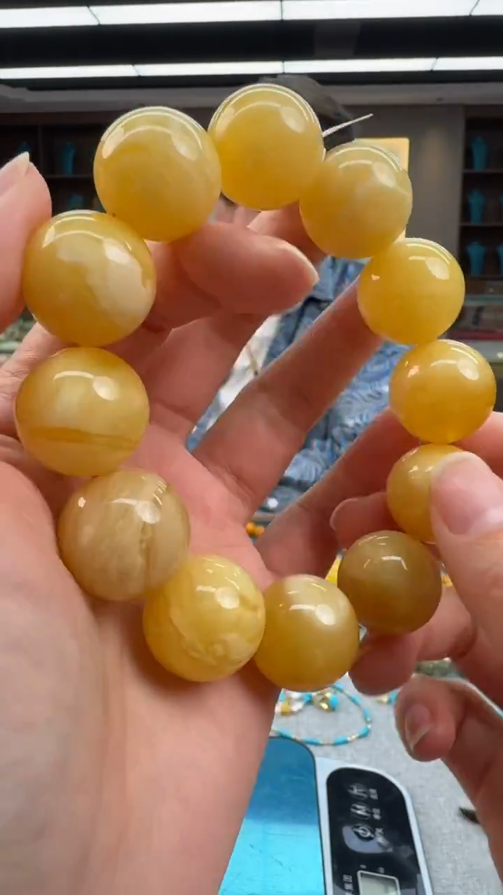 【闪购商品】琥珀手串未镶嵌序列号212