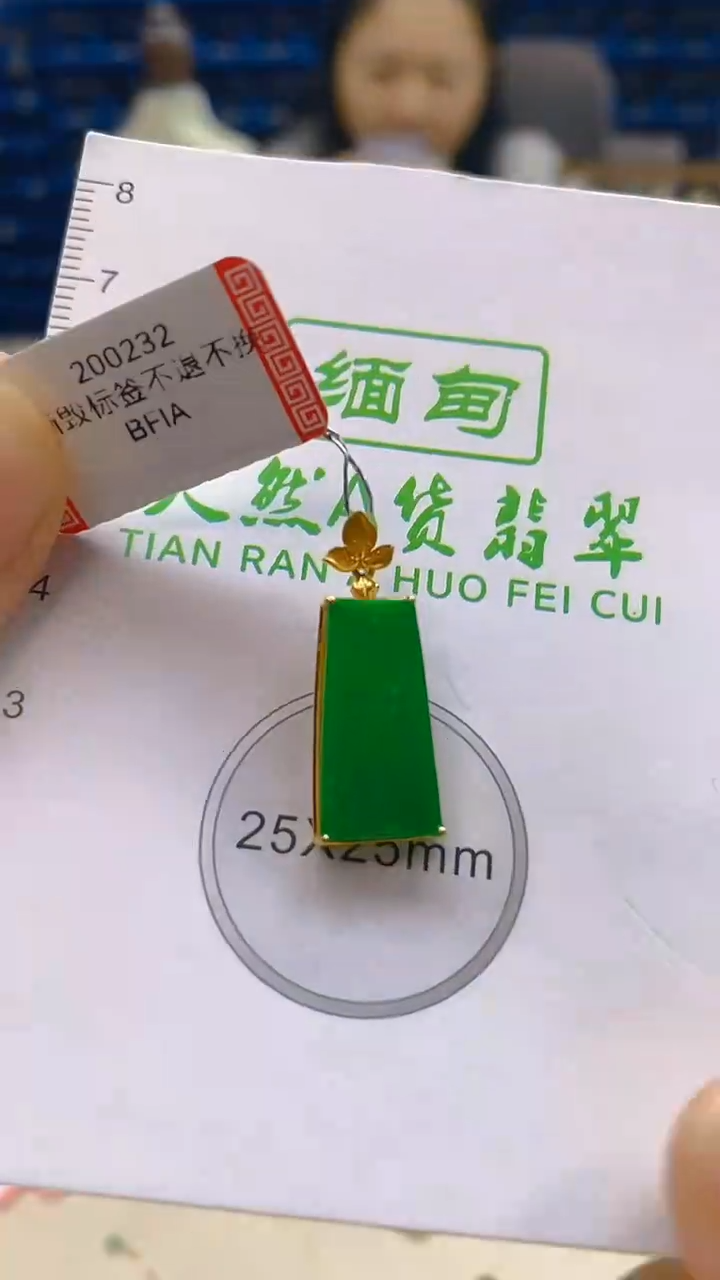 颈饰18K金镶嵌翡翠新号开播 全场乱卖