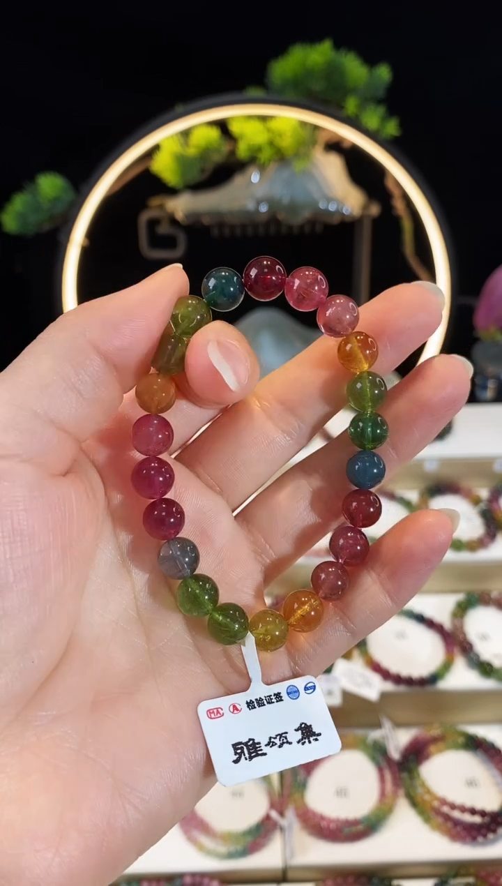 手串未镶嵌碧玺G2369素圈颜色微差