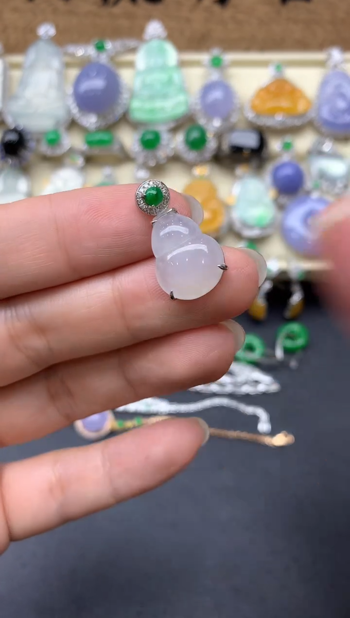 【闪购商品】翡翠颈饰18K金镶嵌110-中国好珍宝