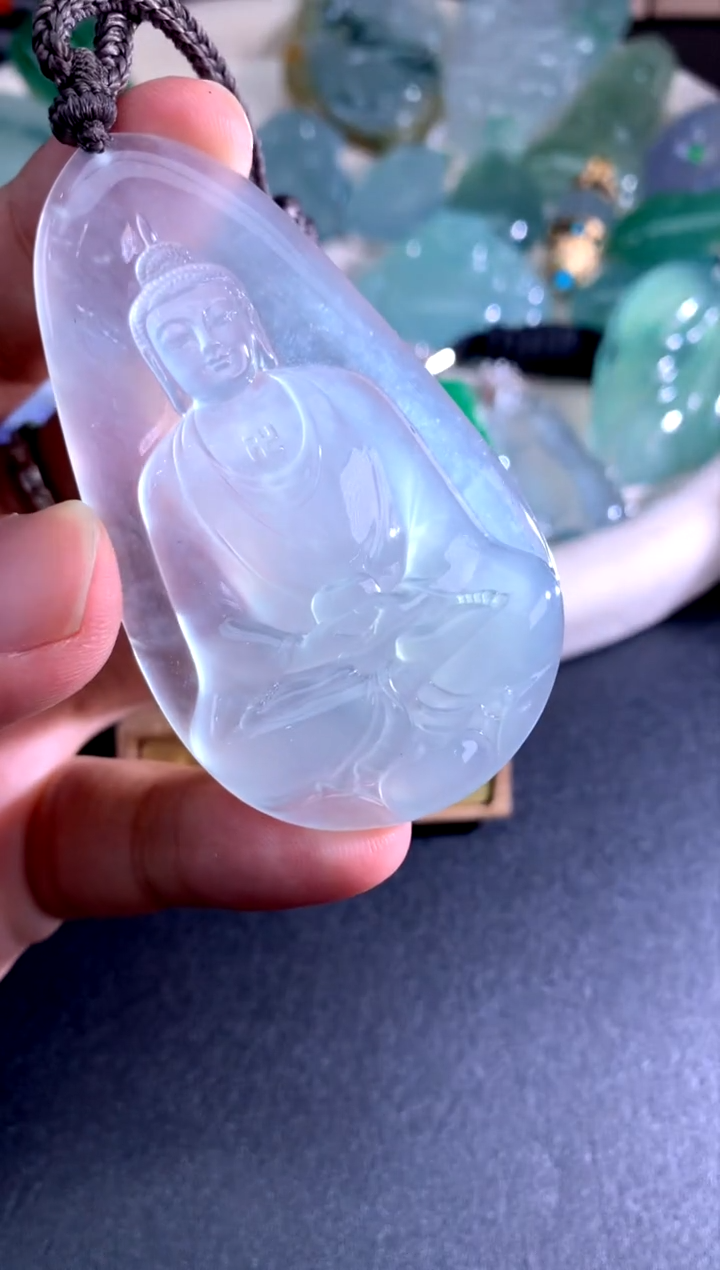 颈饰未镶嵌翡翠天然A货翡翠 定制翡翠 定金