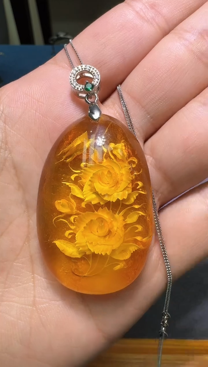 【闪购商品】琥珀颈饰未镶嵌多样性发一件446